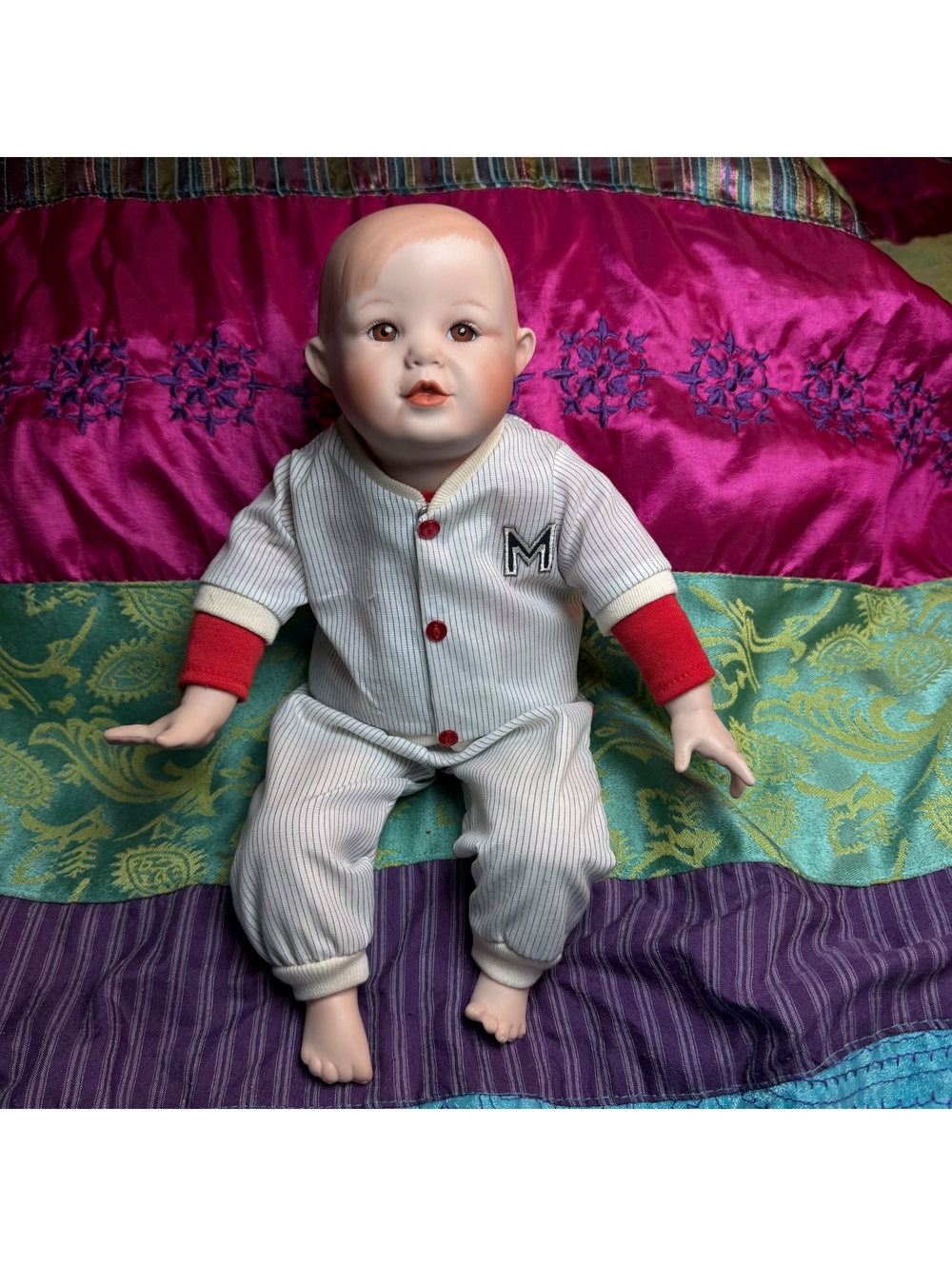 Vintage 90’s Yolanda’s Picture Perfect Babies Baseball Baby Boy Michael
